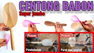 CARA MUDAH MEMBUAT CENTONG NASI BESAR [upl. by Noerb]