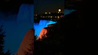 Niagara Falls light show [upl. by Rufford]