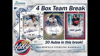 2024 Bowman STERLING 4 Box Team Break 11 eBay 110724 [upl. by Ainel]