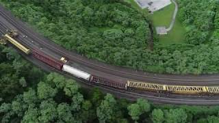 Horseshoe Curve Altoona PA Derailment  July 5 2019 [upl. by Baxy]