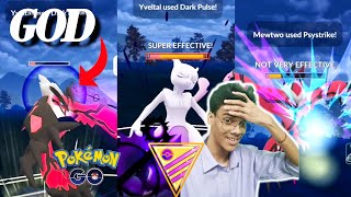 TESTING OUT LEVEL 50 YVELTAL IN MASTER LEAGUE 😈 OF POKEMON GO [upl. by Nohtahoj]