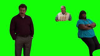 Ron Swanson saying quotIf any of you need anything at all too badquot meme  Green Screen [upl. by Annaear]