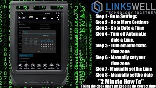 LinksWell Inc TStyle Radio quot2 Minute How Toquot  Fixing the clock that wont keep time [upl. by Aileek]