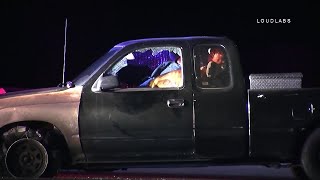 K9 officer practically takes flight jumping through broken vehicle window to takedown suspect [upl. by Kizzee101]