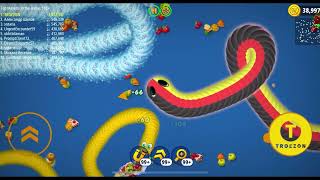 Wormszoneio🐍 Pro Worm Battle Gameplay 208 Best worms game 001 [upl. by Kcire]