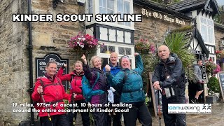 Kinder Scout Skyline challenge walk Peak District [upl. by Einama]