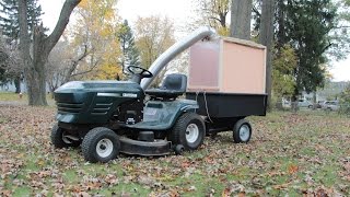 Home Made Lawn Mower Leaf Collector [upl. by Enillebyam251]