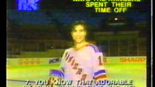 1995 NY Rangers on Letterman Top 10  How the Rangers Spent Their Time Off [upl. by Oilut]