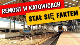 Remont dworca i pociągi w Katowicach 2024 [upl. by Hank]