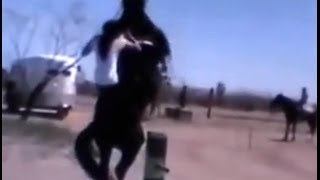 Horse Almost Kills Rider Great Riders who Wear Helmets New Superman Horse Riding Style [upl. by Ynnaffit]