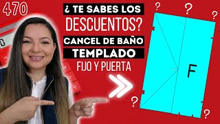 🤔DESCUENTOS✂️CANCEL DE BAÑO TEMPLADO TIPO FIJO Y PUERTA🚾 [upl. by Eward]