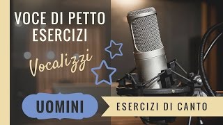 Esercizi per la Voce  Vocalizzi Voce Maschile  Voce di petto [upl. by Corabel]