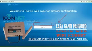 CARA GANTI PASSWORD WEB LOGIN WIFI ICONNET WIFI PLN [upl. by Eirrab]