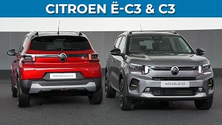 2024 Citroën C3 vs Citroën ëC3 comparison  Walkaround 4K [upl. by Sachs]