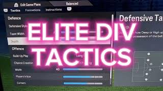 FC PRO CLUBS ⚡️GET TO ELITE DIV TACTICS AND INSTRUCTIONS [upl. by Eidda]