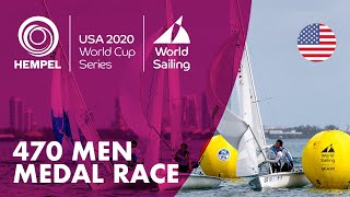 470 Men Medal Race  Hempel World Cup Series Miami 2020 [upl. by Grekin569]