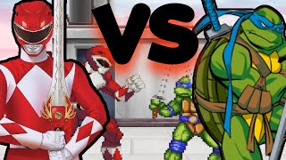 Red Ranger Vs Leonardo  MUGEN [upl. by Aneel]