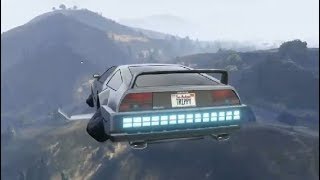 New GTA 5 DeLorean Jetpack and Submarine Car [upl. by Kelila]