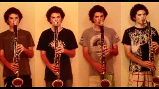 Axel F Bass Clarinet Quartet [upl. by Nasus]