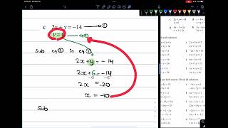 Simultaneous equation by Substituting Methods Exercises 141 No1 Improve your calculation level 1 [upl. by Elleb]