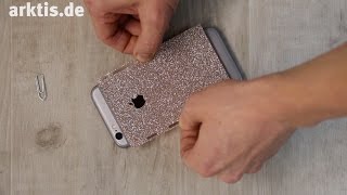 Anleitung Smartphone Glitzerfolie perfekt anbringen [upl. by Temme]