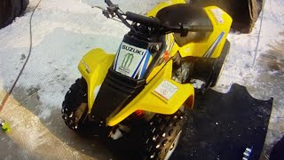 2006 Suzuki Quad Sport LT80  Slow Cranking  Hard To Start  Replace Starter [upl. by Longfellow192]