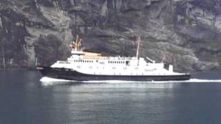 MF Bolsøy in Geirangerfjord [upl. by Egdamlat878]