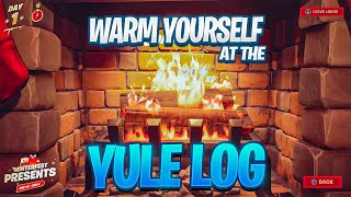 Warm Yourself At The Yule Log In The Cozy Lodge WINTERFEST QUESTS [upl. by Ernestine]