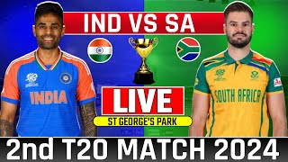 Live Ind vs Sa 2nd T20 Match  India vs South Africa Live Match  Sa vs Ind Today Live Cricket Match [upl. by Kenwee]