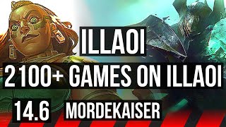 ILLAOI vs MORDEKAISER TOP  9 solo kills 2100 games  BR Master  146 [upl. by Ydnam608]