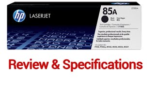 HP 85ACE285A Toner Cartridge Review amp Compatible Printers [upl. by Dnalel372]