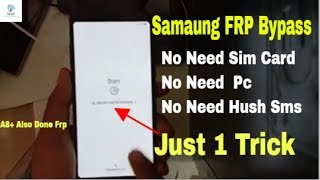 SAMSUNG FRP NO NEED SIM CARD  Samsung Galaxy A8 FRPGoogle Bypass Android 810 [upl. by Eide]