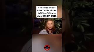 Renata Fan é corintiana não sabia haha internacional futebol renatafan corinthians [upl. by Iralam]