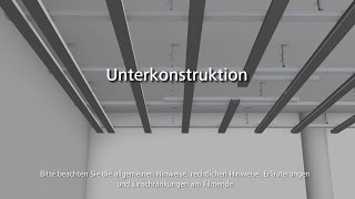 Akustikdecke StoSilent Distance – 02 Montage der Unterkonstruktion [upl. by Edgardo]