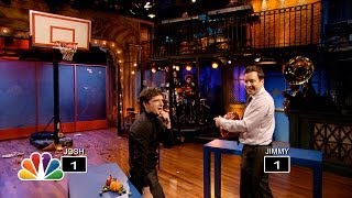 Thanksgiving Object Shootout with Josh Hutcherson Late Night with Jimmy Fallon [upl. by Vescuso]