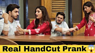 Hand Cut Prank  Prank On Girlfriend Gone Extremely Wrong😱 [upl. by Suoinuj]