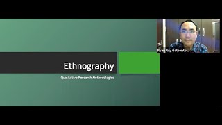 Qualitative Research Lecture 2 Ethnography [upl. by Erick]