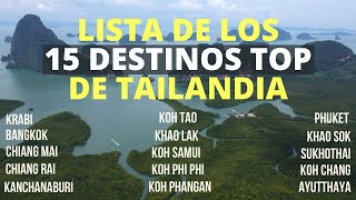 TAILANDIA  Los 15 destinos MÁS IMPORTANTES 🇹🇭 ¡TE LOS EXPLICAMOS [upl. by Ranger]