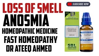 Anosmia  Loss of Smell Symptoms Cause amp Homeopathic Treatment [upl. by Owain]