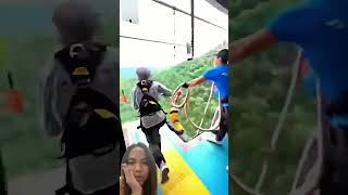 Adrenaline sport😥 zipline adrenaline extremesports extreme bungyjump bungeejumping bungee [upl. by Pia]