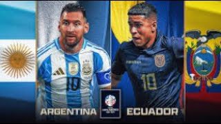 Copa America 2024 Argentina vs Ecuador  Penalties Messi missed his first Goal  All goals [upl. by Comras706]