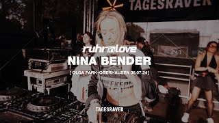 NINA BENDER  RUHR IN LOVE  TAGESRAVER STAGE  OLGA PARK  060724   HARDTECHNO [upl. by Ichabod699]