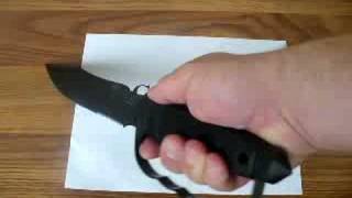 SOG Tigershark Elite 20 Knife TE02 Demonstration [upl. by Nahsor]