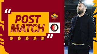 “Una vittoria ampiamente meritata”  DANIELE DE ROSSI AL TERMINE DI ROMAFEYENOORD [upl. by Oluap]