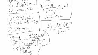 Norepinephrine Calculation 2 [upl. by Nahseez162]