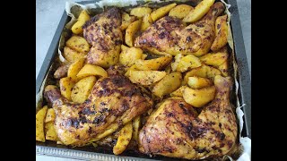 Cuisses de poulet et pomme de terre au four [upl. by Pyszka]