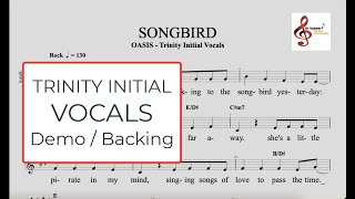 Songbird  Oasis  Trinity Initial Vocal  Demo and Backing Track [upl. by Tiphani437]