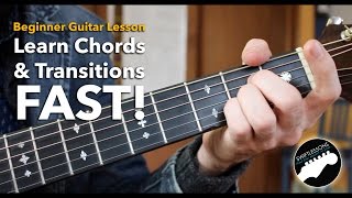 Beginner Guitar Tutorial  How to Learn Chords Fast amp Build Smoother Transitions [upl. by Raines]