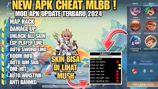 CHEAT Ml TERBARU 2024  MOD UNLOCK ALL SKIN MOBILE LEGENDS  ANTI BANNED NO PASSWORD [upl. by Beshore]