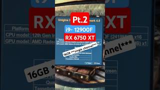 i9 12900F  RX 6750 XT  16GB DDR5 single channel 🖥️Unigine Heaven Benchmark 1440p 💻 [upl. by Oam]